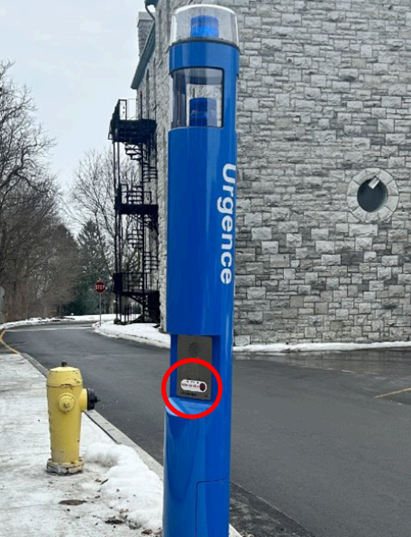 Blue Light Emergency Phones